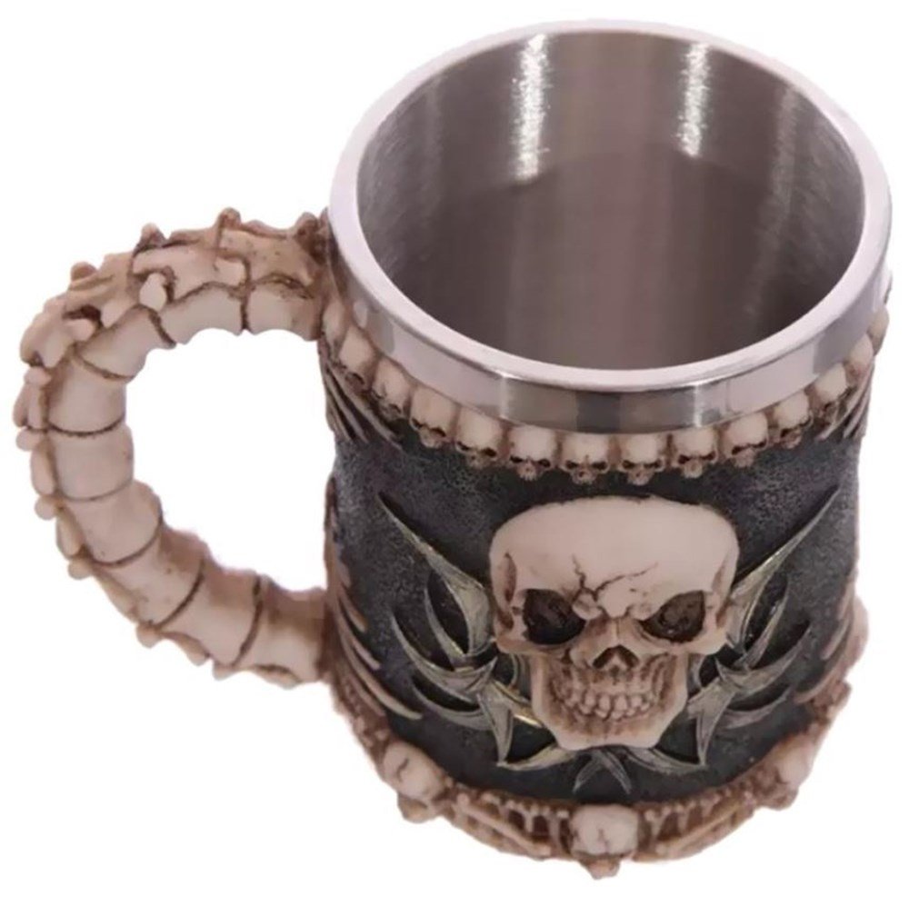 Kurukafa İskelet Tasarımlı Çelik Kupa Bardak