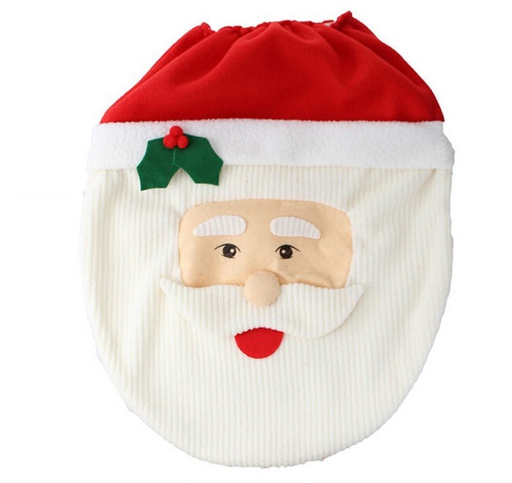 Noel Baba Yılbaşı 3'lü Klozet Banyo Takımı 
