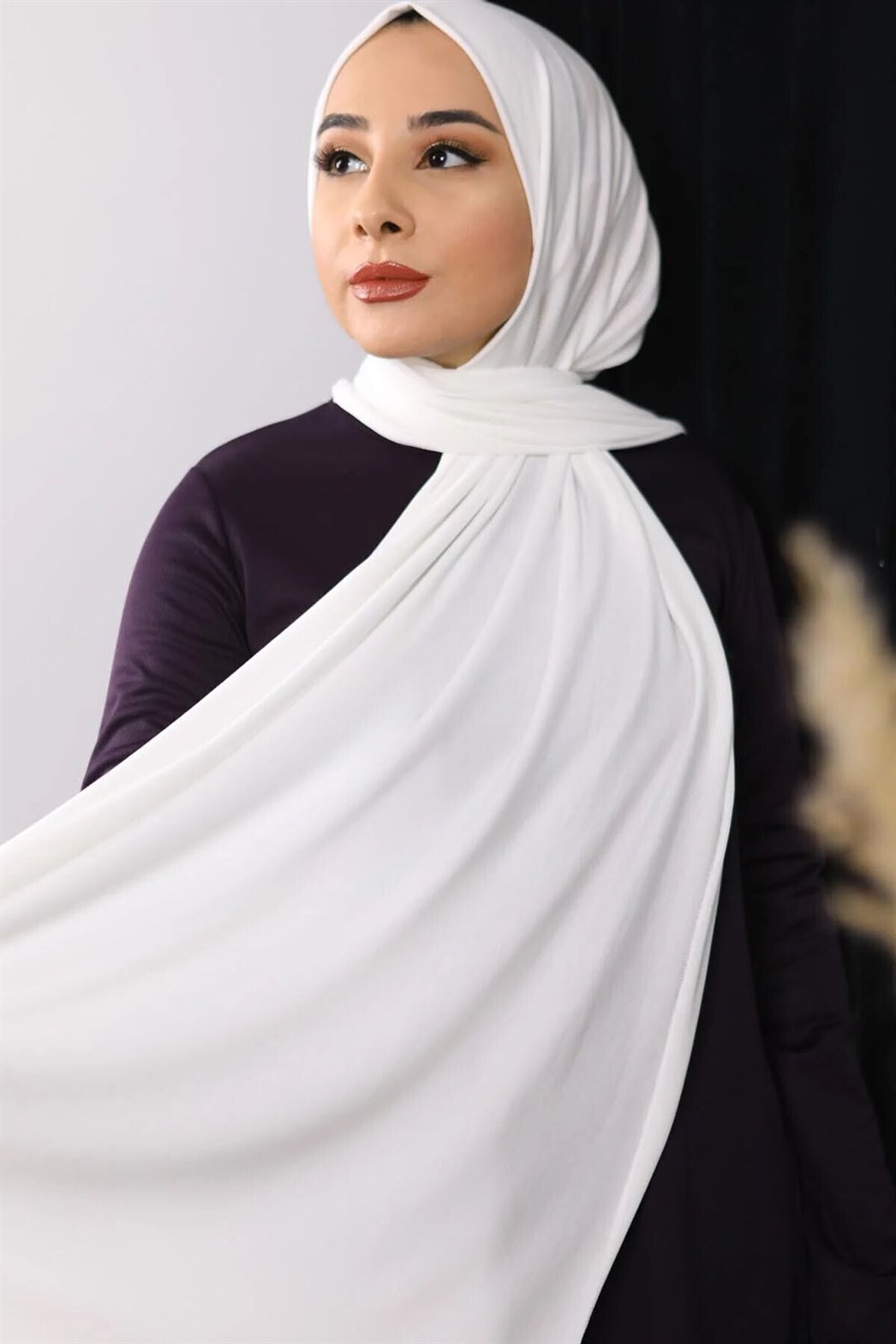 Pamuklu Düz Penye Şal