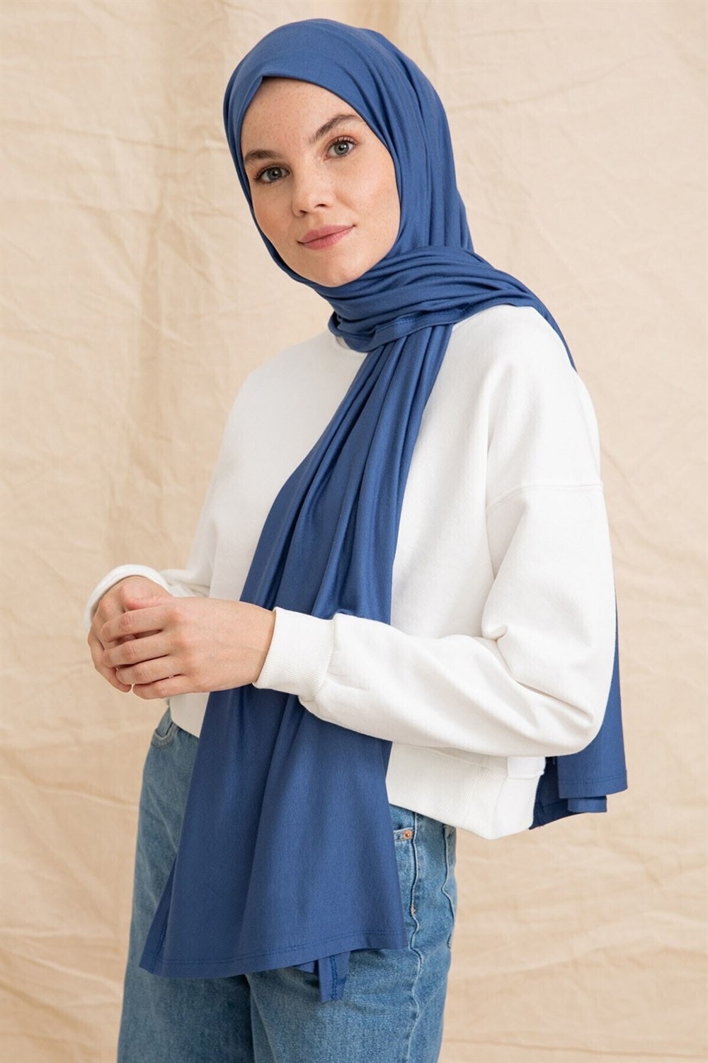 Pamuklu Düz Penye Şal