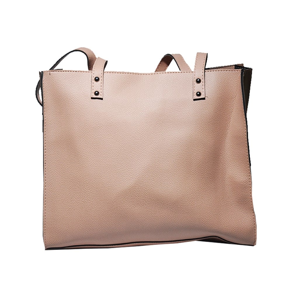 Pudra Renk Cüzdanlı Kadın Omuz Çantası