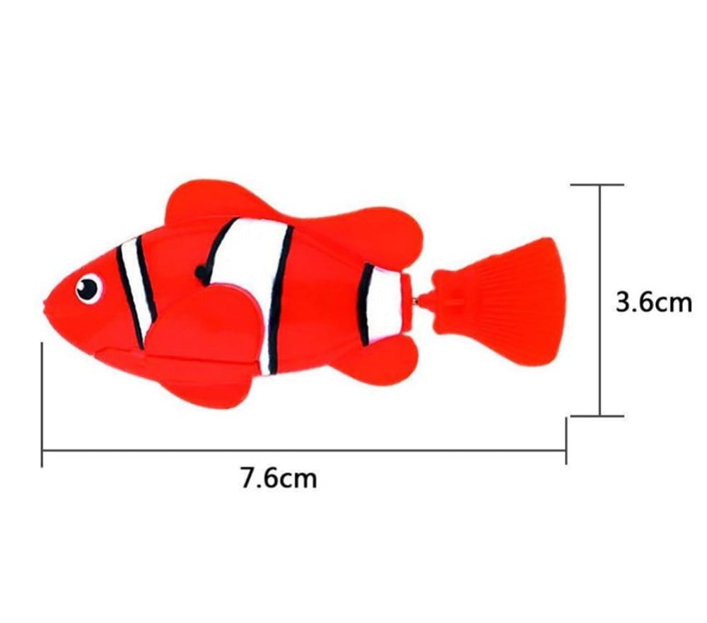 Robo Fish Suda Hareket Eden Pilli Balık