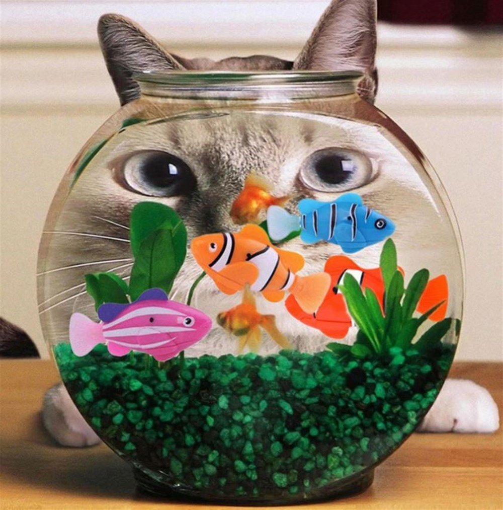 Robo Fish Suda Hareket Eden Pilli Balık