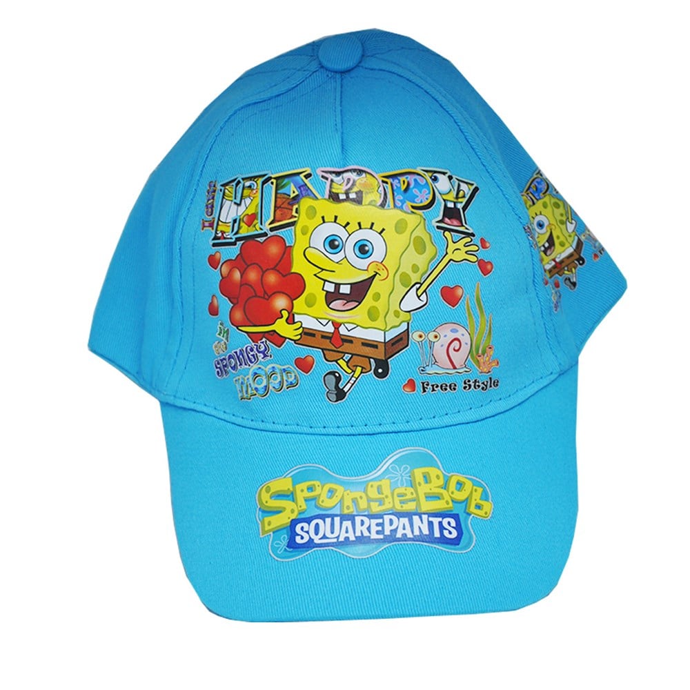SüngerBob KareŞort Model Mavi Erkek Yazlık Çocuk Şapkası 2-6 Yaş