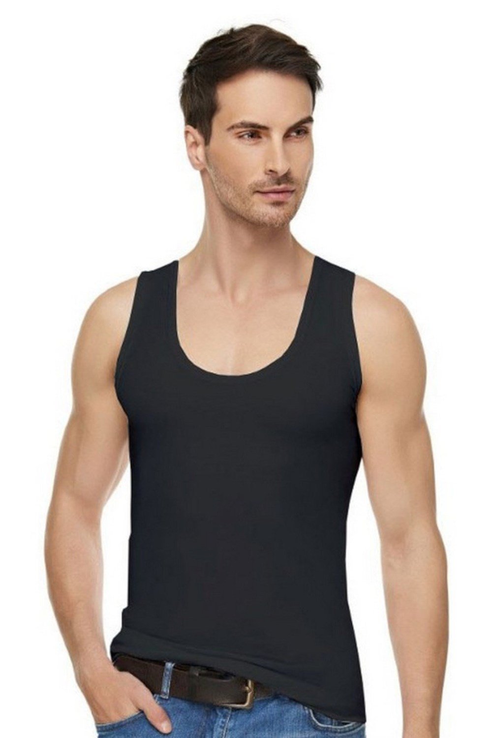 Tutku Elit Erkek Modal Elastan Likralı Pamuklu Atlet 1'li Paket