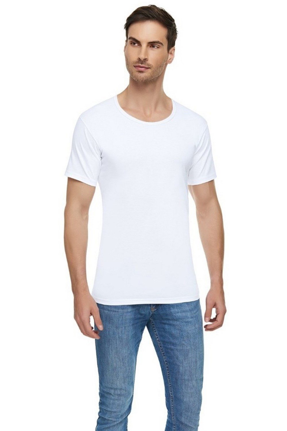 Tutku Elit Erkek Penye Bisiklet Yaka Fanila %100 Pamuklu 12'li Paket