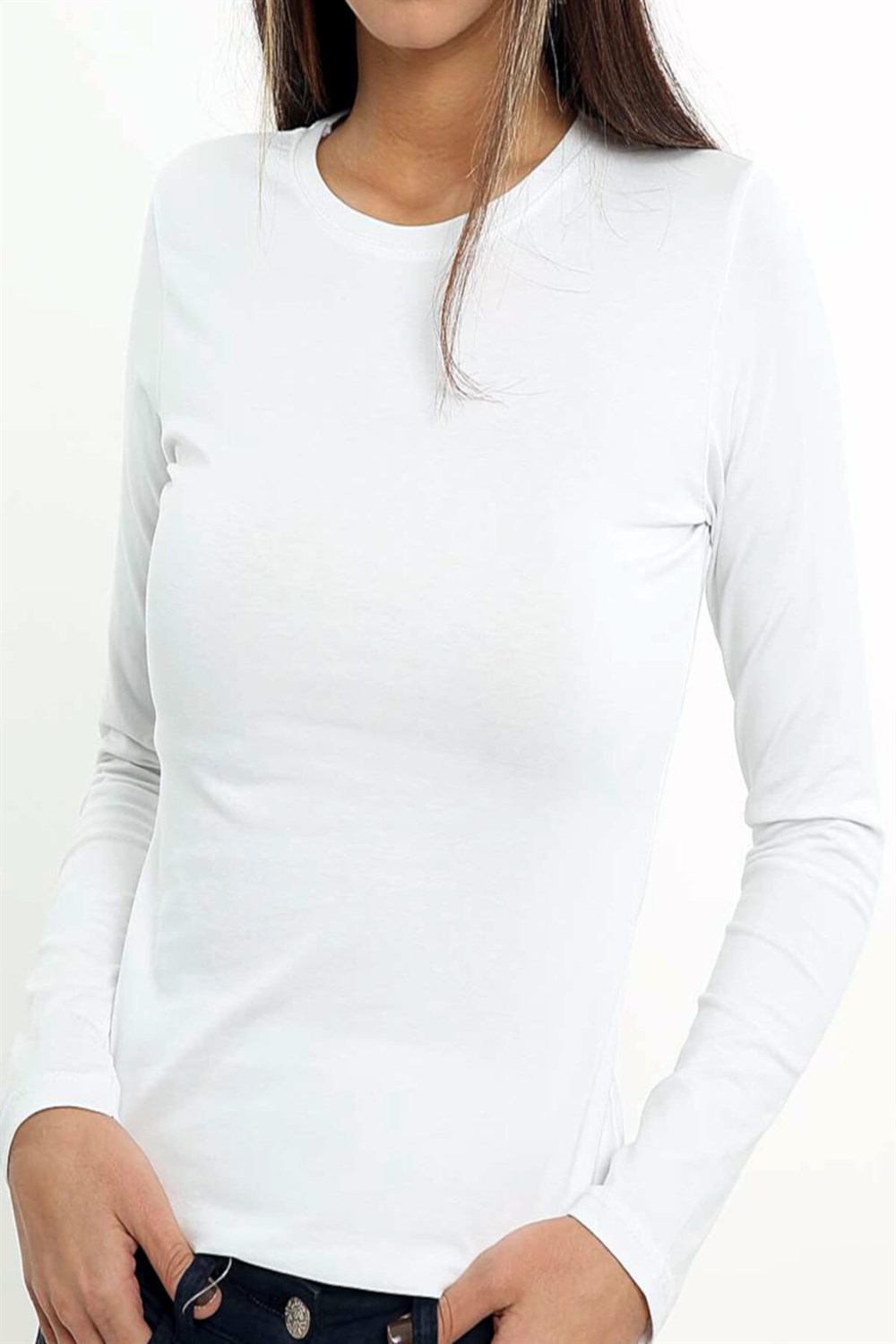 Tutku Elit Kadın Elastan Likralı Pamuklu Uzun Kol Badi Body 1'li Paket