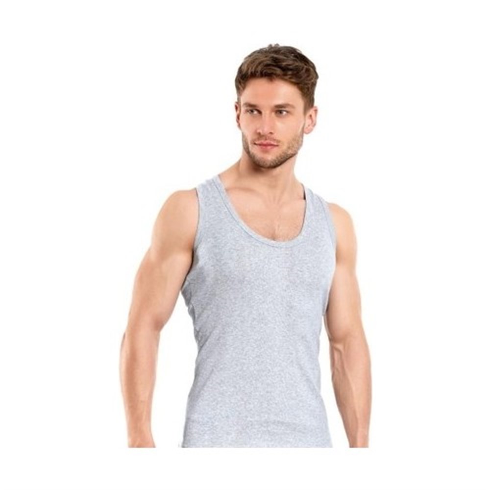 Tutku Erkek Ribana Atlet Gri 6'lı Paket