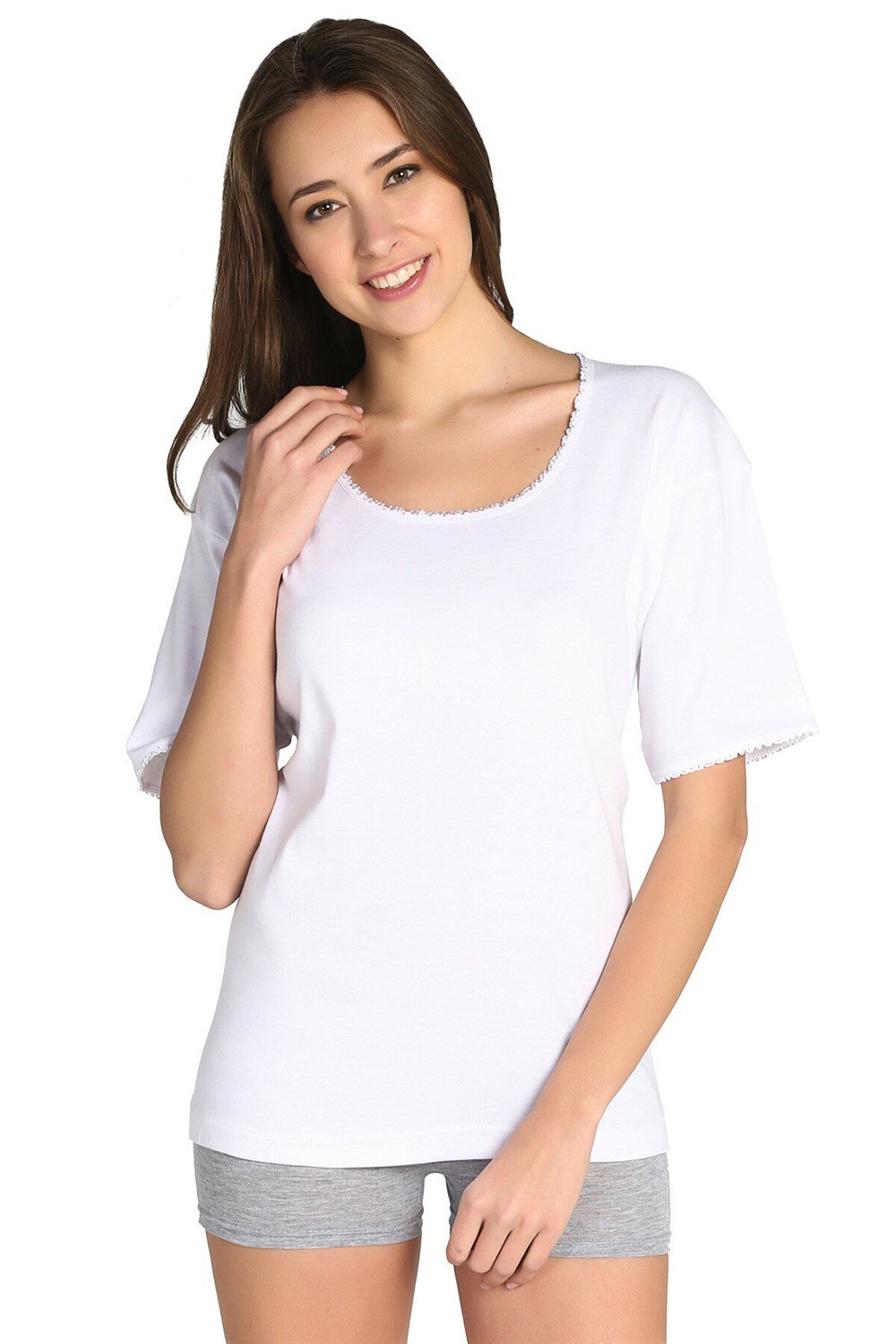 Tutku Kadın Kısa Kol Fanila Kaşkorse 3'lü Paket