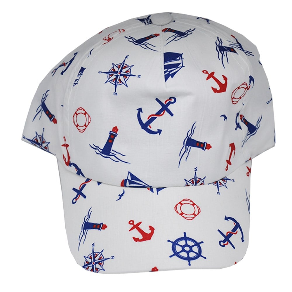 Yelken ve Çapa Model Erkek Yazlık Çocuk Şapkası 2-6 Yaş