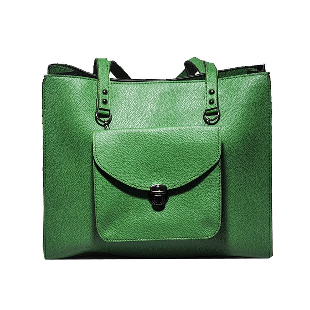 Yeşil Renk Cüzdanlı Kadın Omuz Çantası