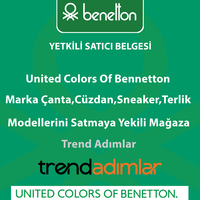 Benetton Beyaz Monogram Kadın Kol Çantası BNT 1772