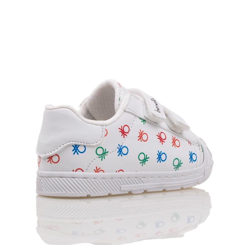 BenettonBenetton Beyaz Unisex Bebe Cırtlı Sneaker BN 30932