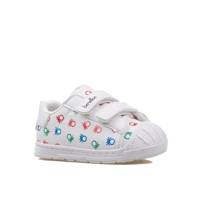 BenettonBenetton Beyaz Unisex Bebe Cırtlı Sneaker BN 30932
