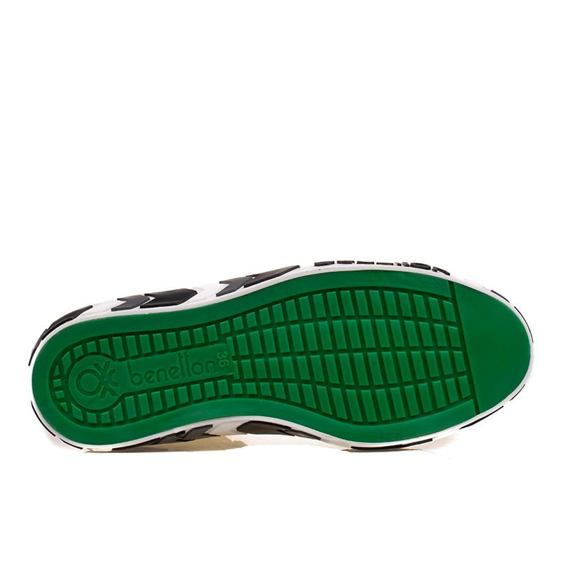 BenettonBenetton Beyaz Unisex Uzun Suni Deri Mevsimlik Spor