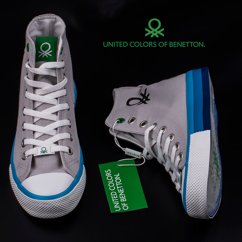 BenettonBenetton Gri Kadın Uzun Spor Ayakkabı BN-30189