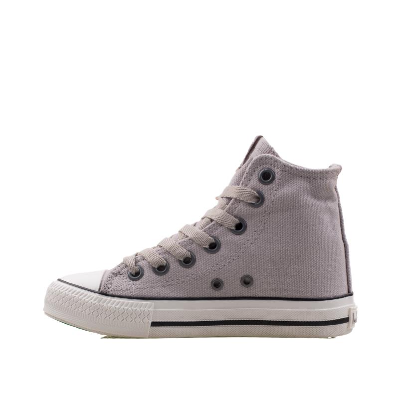 BenettonBenetton Gri Unisex Çocuk Boğazlı Keten Spor BN 30686