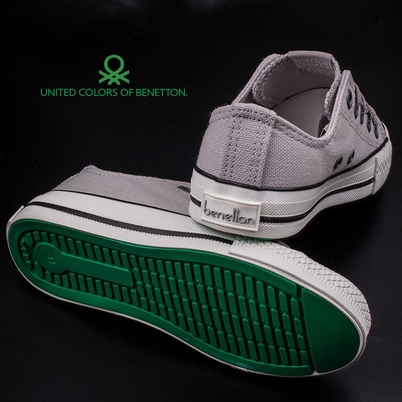 BenettonBenetton Gri Unisex Çocuk Keten Spor BN 30685