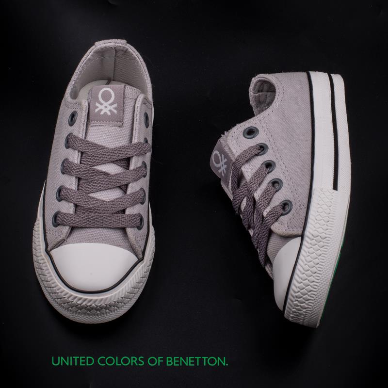 BenettonBenetton Gri Unisex Çocuk Keten Spor BN 30685