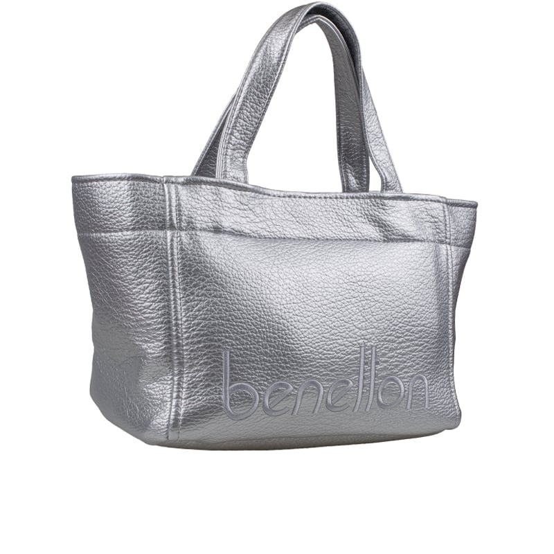 Benetton Gümüş Soft Line Kadın Kol Çantası BNT 1844