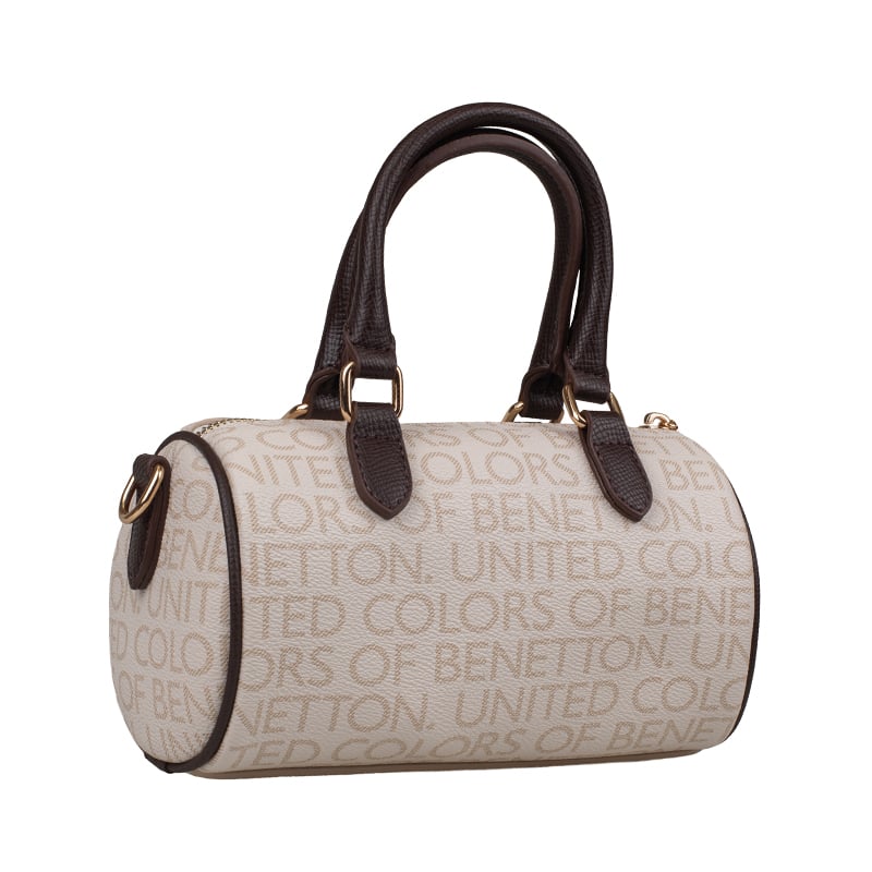 Benetton Kahverengi Monogram Kadın Kol Çantası BNT 1805