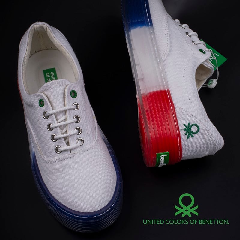BenettonBenetton Kırmızı Kadın Renkli Taban Kot Ayakkabı BN-30696