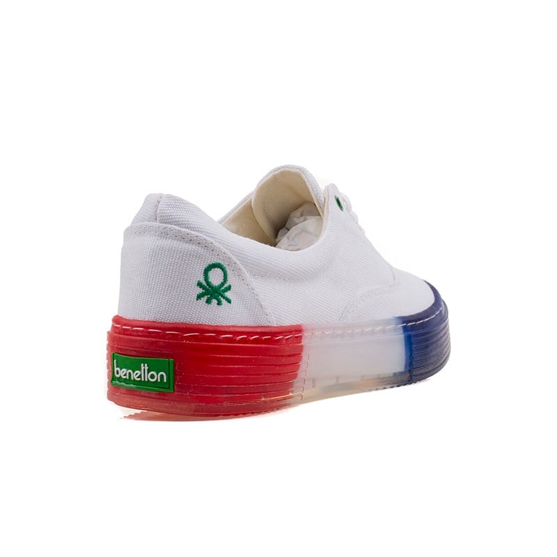 BenettonBenetton Kırmızı Kadın Renkli Taban Kot Ayakkabı BN-30696