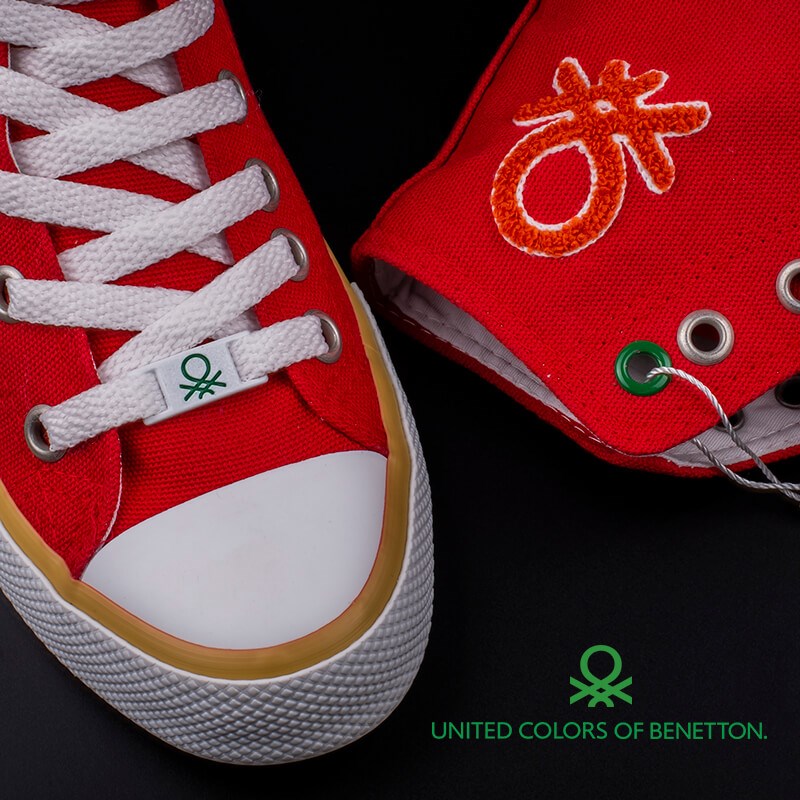 BenettonBenetton Kırmızı Kadın Uzun Spor Ayakkabı BN-30189