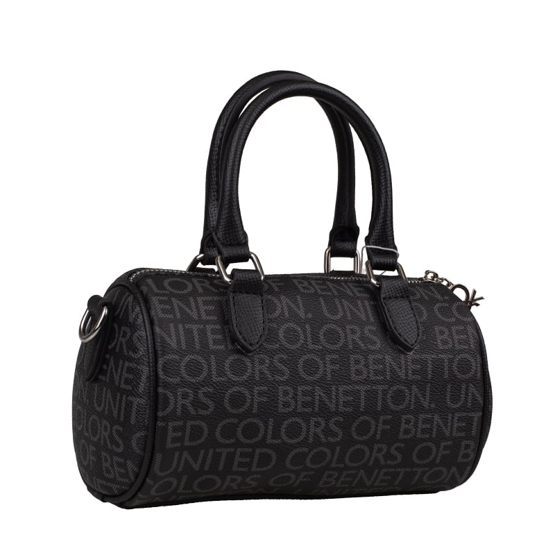 Benetton Siyah Monogram Kadın Kol Çantası BNT 1805