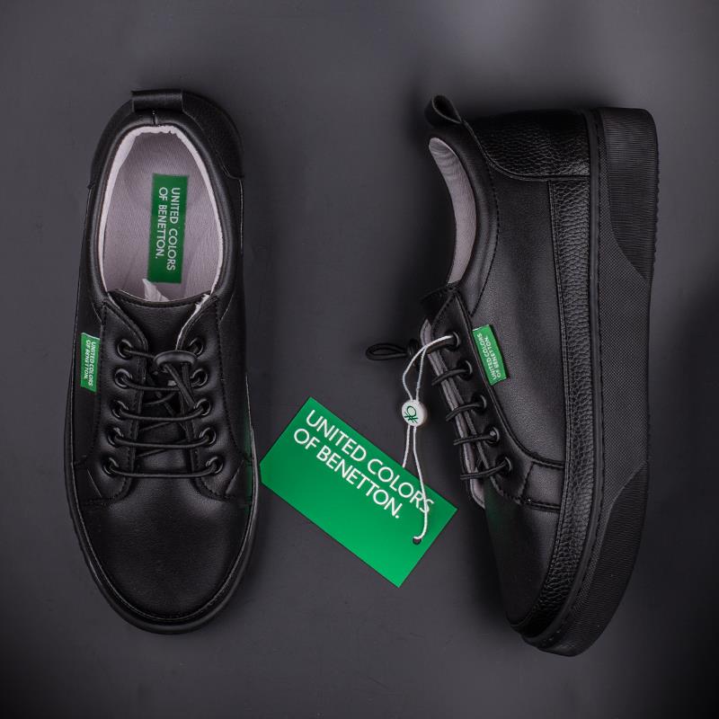 BenettonBenetton Siyah Yumuşak Deri Kadın Sneaker BN 30366