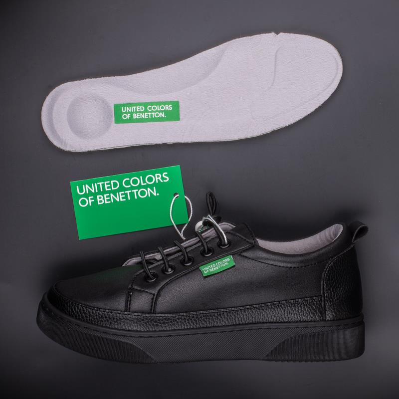 BenettonBenetton Siyah Yumuşak Deri Kadın Sneaker BN 30366