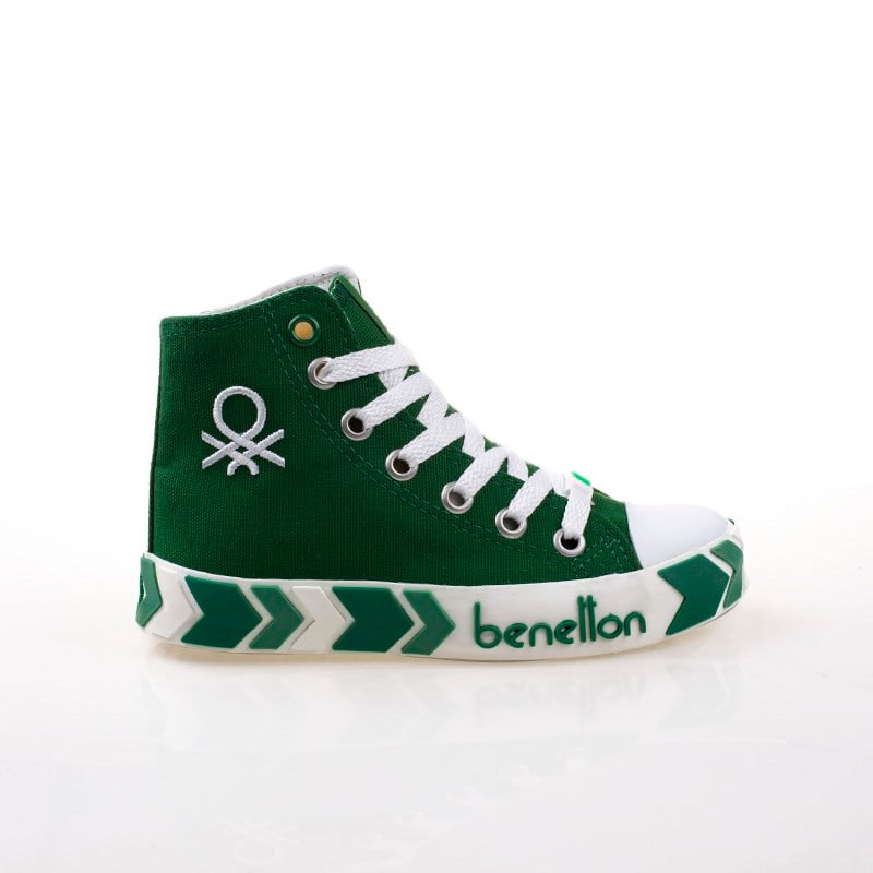 BenettonBenetton Yeşil Çocuk Unisex Uzun Spor Ayakkabı BN-30634