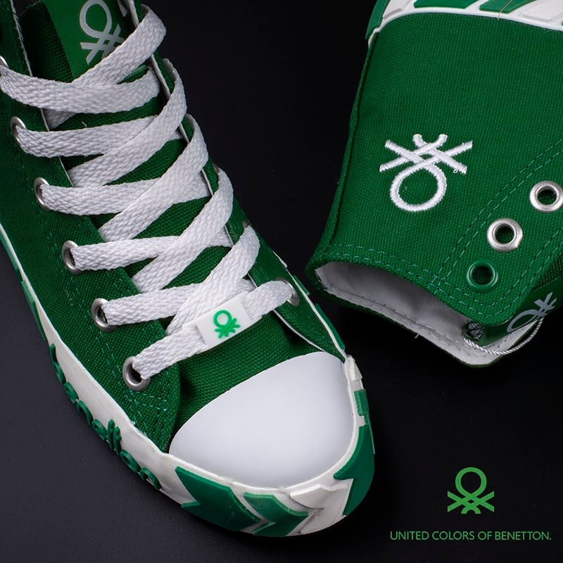 BenettonBenetton Yeşil Çocuk Unisex Uzun Spor Ayakkabı BN-30634