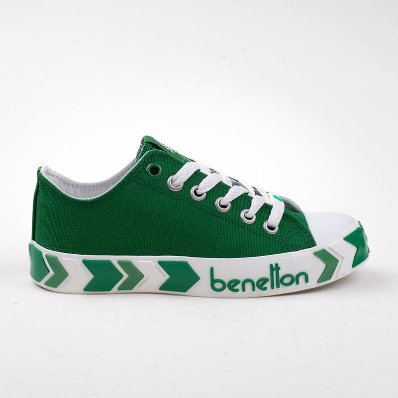 BenettonBenetton Yeşil Kadın Çizgili Spor Ayakkabı BN-30620