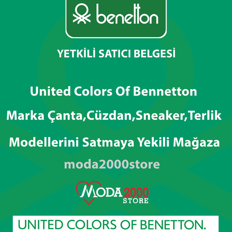 Benetton Yeşil Kadın Nappa Çapraz Çanta BNT 1270
