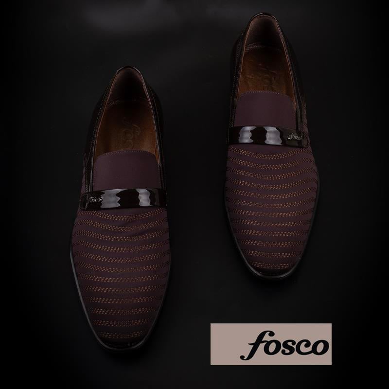 Fosco Kahverengi Saten Üzeri Rugan İşlemeli Erkek Klasik Ayakkabı