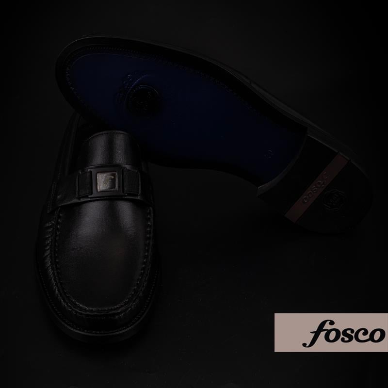 Fosco Siyah Rock Hakiki Deri Neolit Taban Klasik Ayakkabı