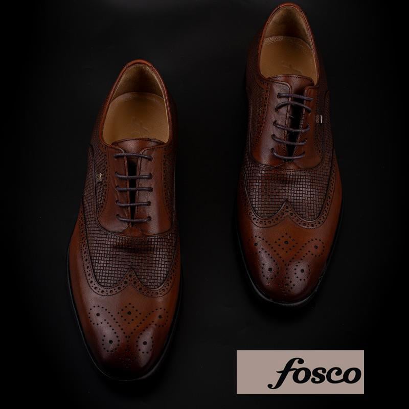 Fosco Taba Lazer Kesim Neolit Erkek Klasik Ayakkabı