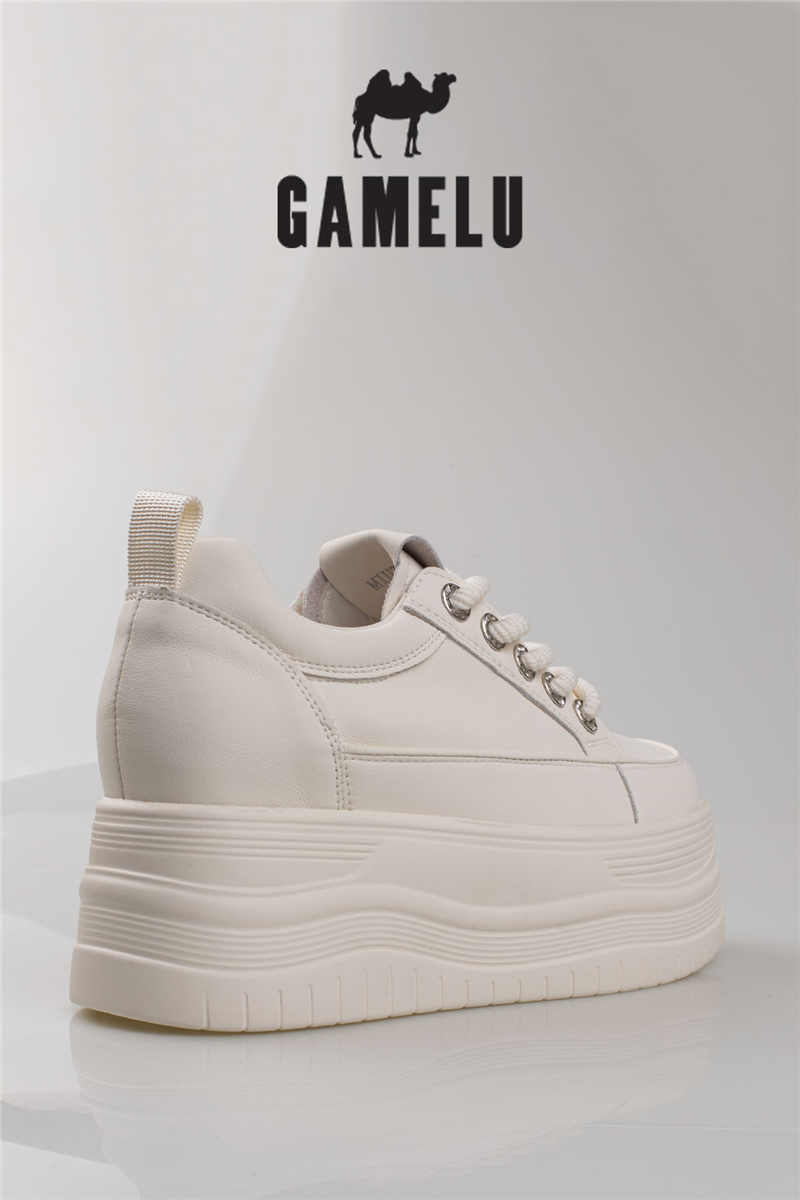 Gamelu Beyaz Kalın Taban Kadın Fashion Spor Ayakkabı