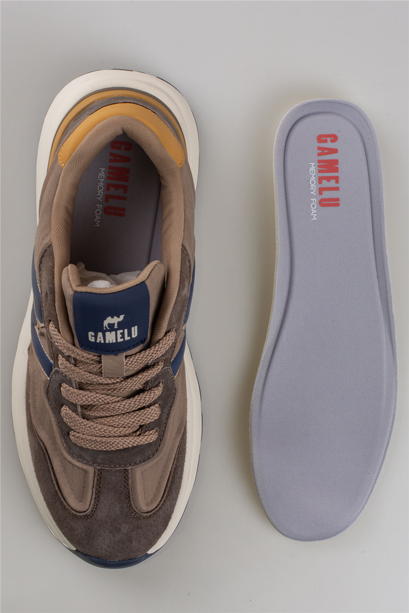 Gamelu Kahverengi Draw Memory Foam Taban Erkek Sneaker