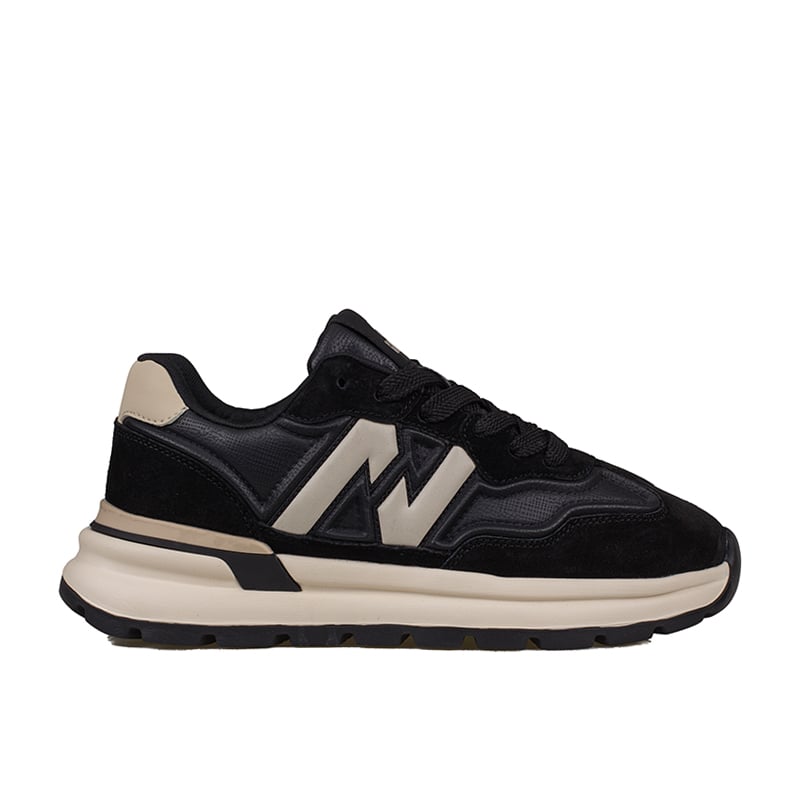 Gamelu Siyah Draw Memory Foam Taban Erkek Sneaker