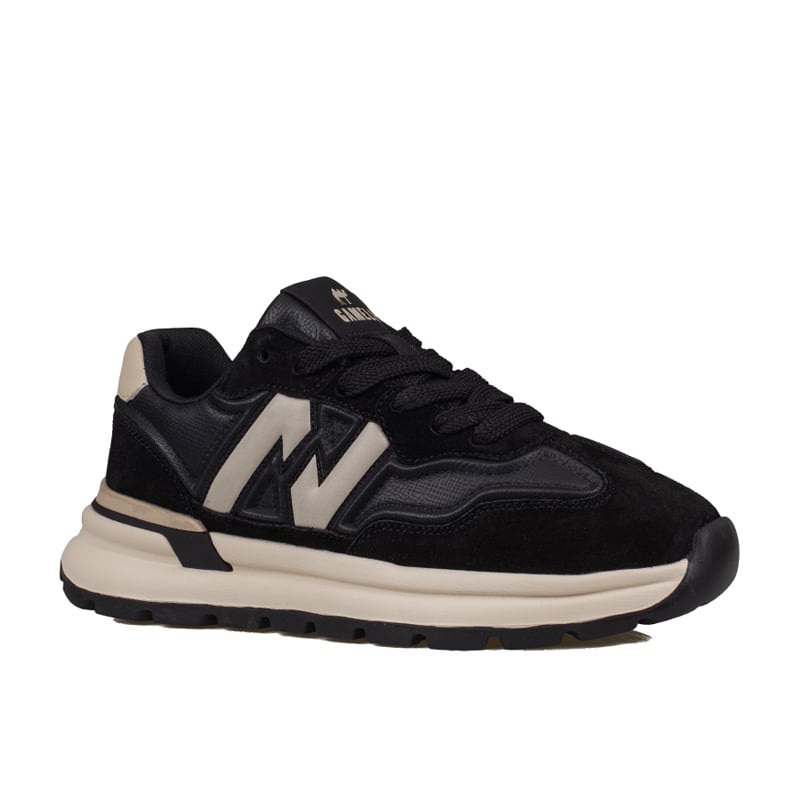 Gamelu Siyah Draw Memory Foam Taban Erkek Sneaker