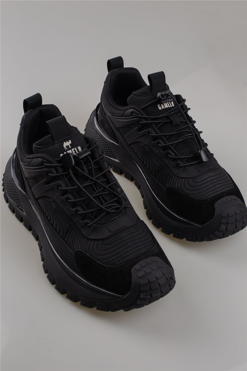 Gamelu Siyah Pratik Bağcık Trekking Erkek Mevsimlik Sneaker