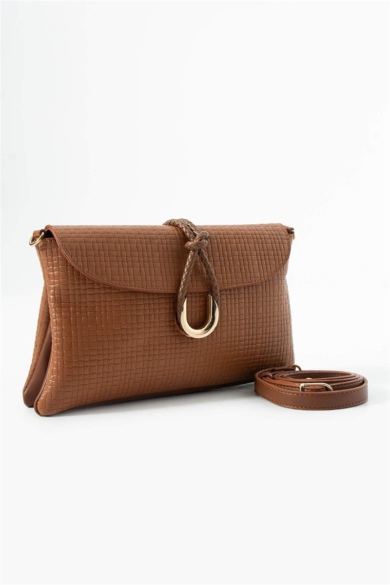 Jacquline Taba Heryn Hasır Kadın Clutch ve Omuz Çantası
