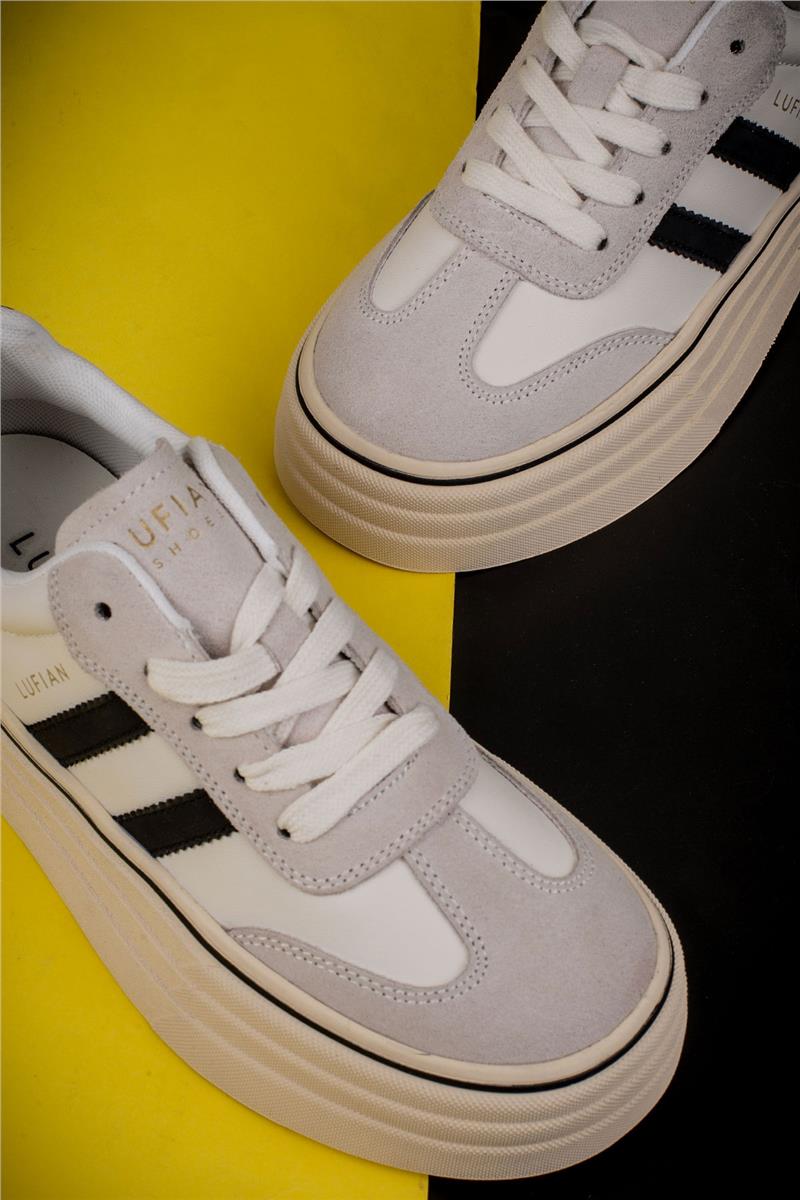 Lufian Beyaz Angela Kadın Kalın Taban Sneaker