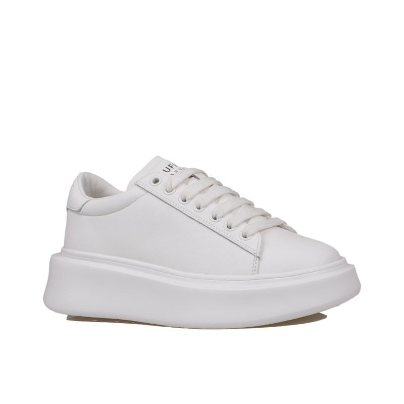 Lufian Beyaz Grace Kalın Taban Deri Sneaker
