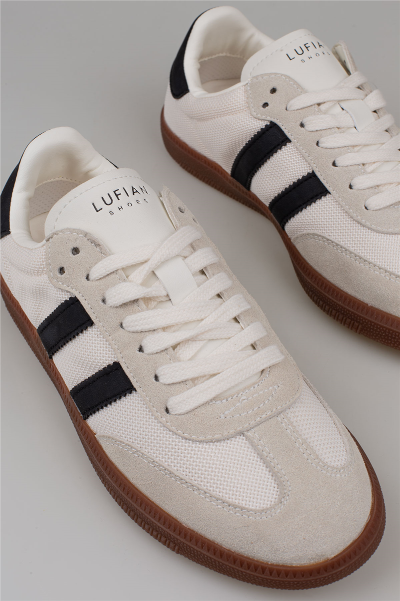Lufian Beyaz Lenora Kadın Nubuk Deri Sneaker