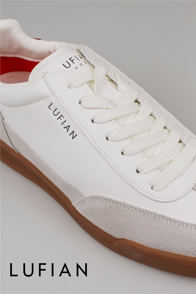 Lufian Beyaz Milo Erkek Deri Sneaker