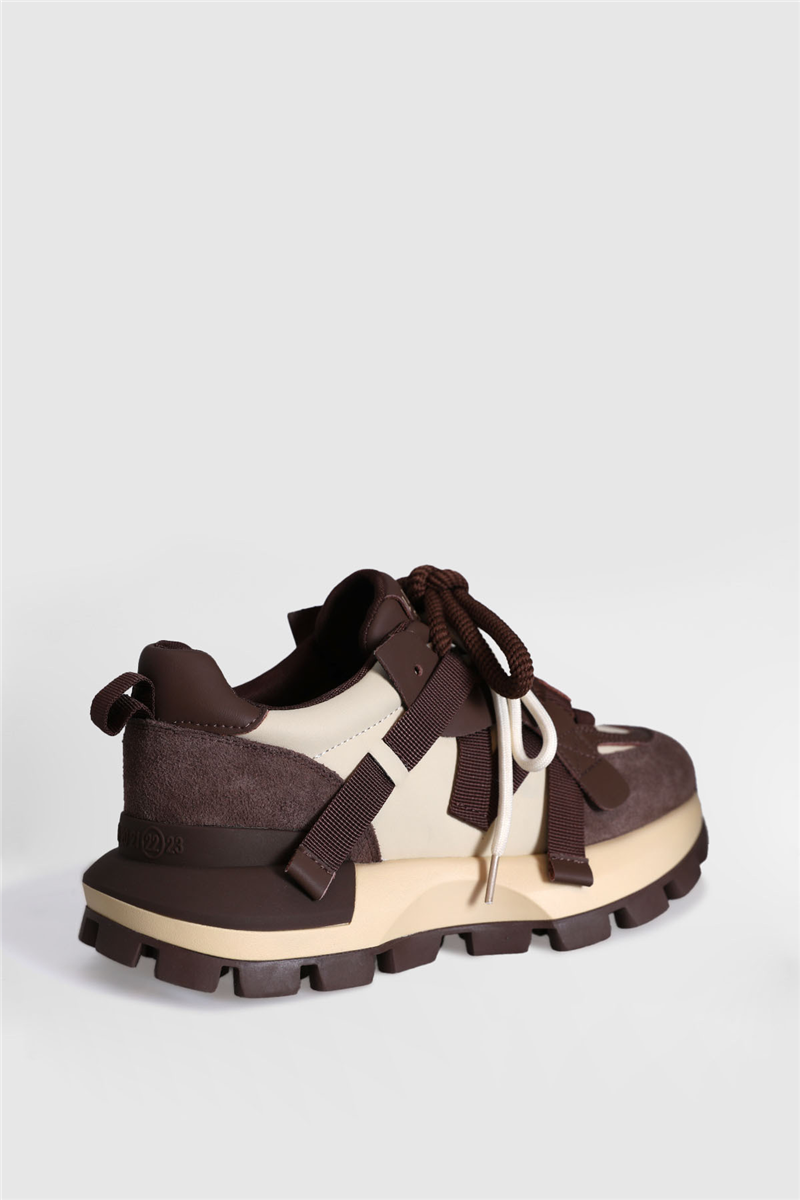 Lufian Kahverengi Yoko Kadın Deri Sneaker