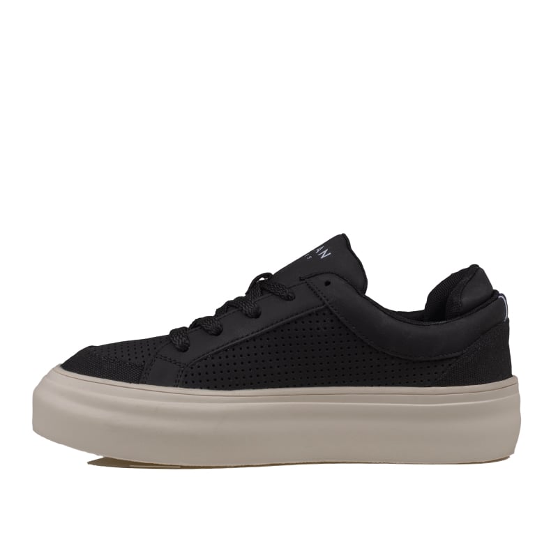 Lufian Siyah Allan Eskitme Model Erkek Sneaker